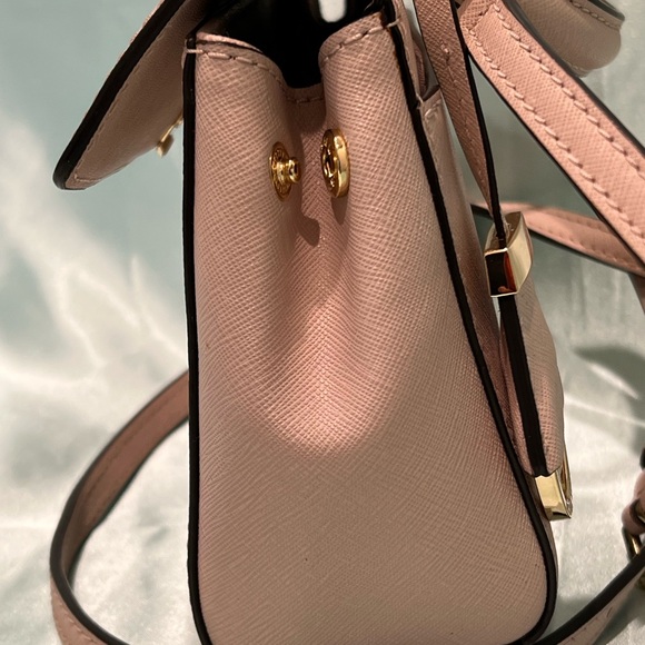 Michael Kors - Soft Pink Color Leather Mini Satchel Bag LIKE NEW! - Picture 11 of 12
